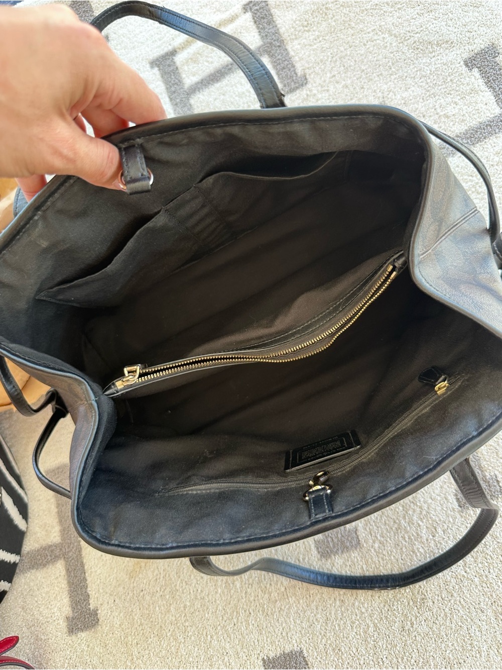 Coach Brown and Black Signature Tote - Picture 10 of 10